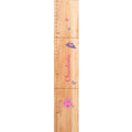 Personalized Natural Growth Chart With Princess Castle Pink Design