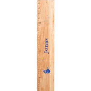 personalized wood growth chart with whales