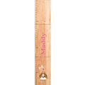 Personalized Natural Growth Chart With Puppy Pink Design