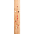 Personalized Natural Growth Chart With Red Ladybug Design