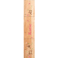 Personalized Natural Growth Chart With Ballerina Red Hair Design