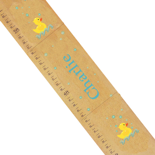 Personalized Natural Growth Chart With Rocket Design