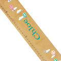 Personalized Natural Growth Chart With Pastel Hot Air Balloons Design