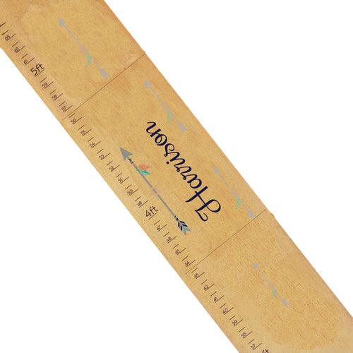 Personalized Natural Growth Chart With Tribal Arrows Design