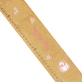 Personalized Natural Growth Chart With Swan Princess Design