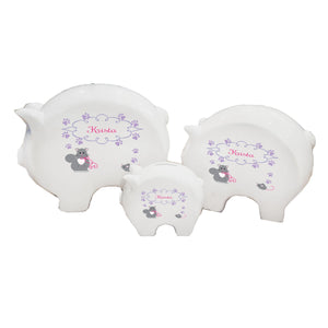 Personalized Piggy Bank with Kitty Cat design