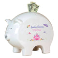 Personalized Piggy Bank with Princess Castle design