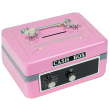 Personalized Camper fund Childrens Pink Cash Box