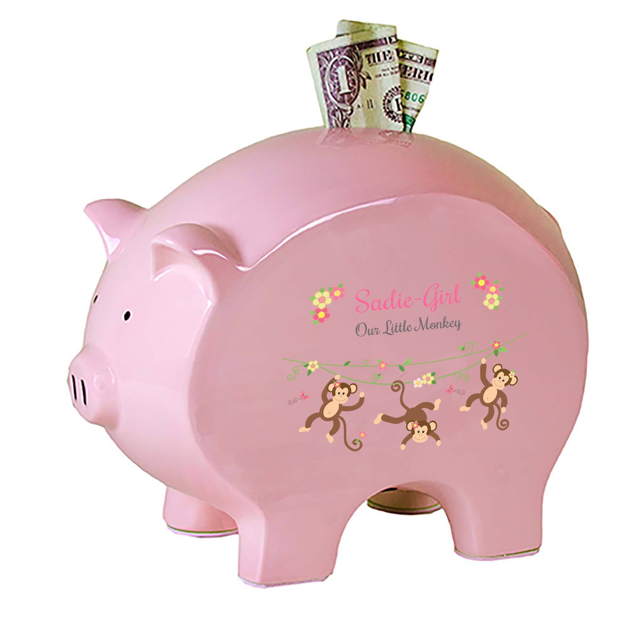 Personalized piggy banks hot sale for baby girl