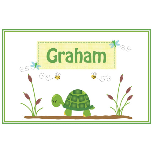 Personalized Placemat with Turtle design