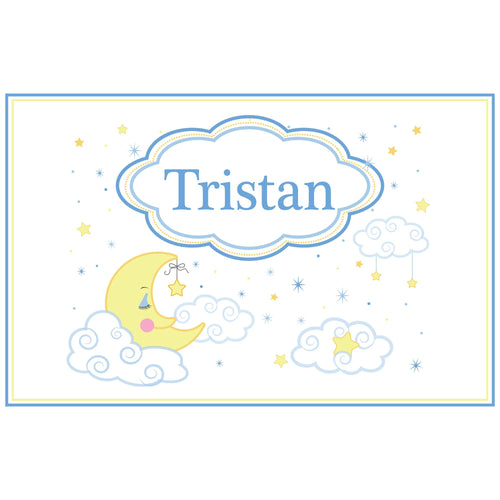 Personalized Placemat with Moon and Stars design
