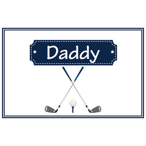Personalized Placemat with Golf design