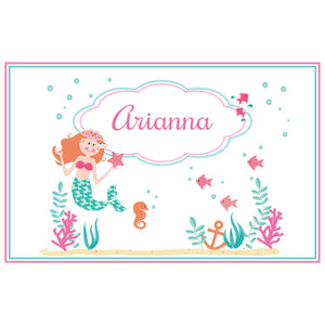 Personalized Placemat with Mermaid Princess design