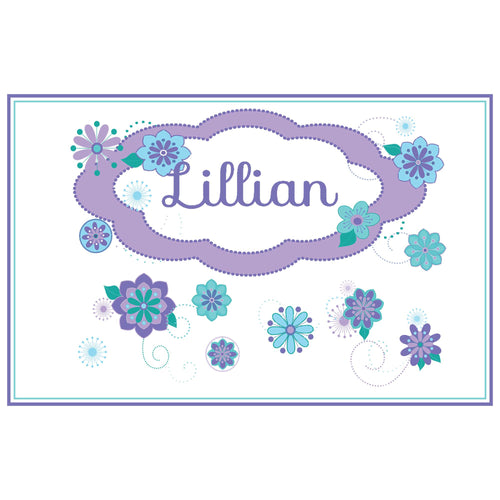 Personalized Placemat with Florascope design