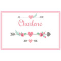 Personalized Placemat with Girl Tribal Arrows design