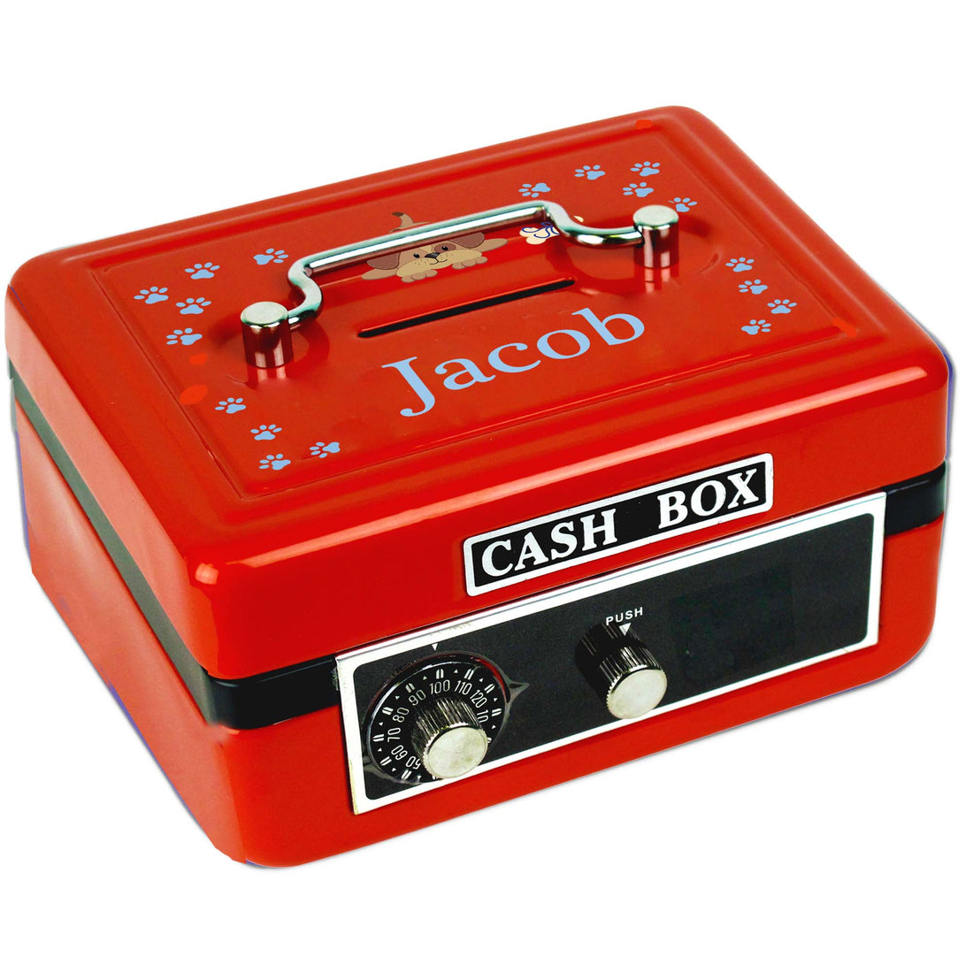 Blue Puppy Red Cash Box - MyBambino.com