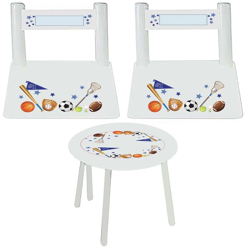 personalized airplane table and chairs