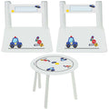 Boys construction table chair set personalized