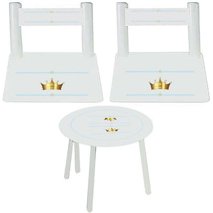 boys cars and trucks table chair set personalized