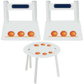 Personalized Table and Chairs with Basketballs design