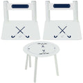 Personalized Table and Chairs with Field Hockey design