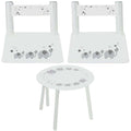 child gray elephant table chair set for playroom