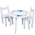 Personalized Table and Chairs with Blue Whale design
