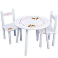 Personalized Table and Chairs with Pink Puppy design