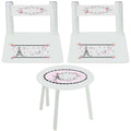 personalized paris france bistro table chair set