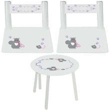 personalized fairy princess table chair set