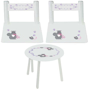 personalized fairy princess table chair set