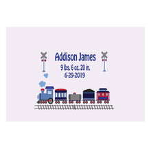 Personalized Wall Canvas with Train design