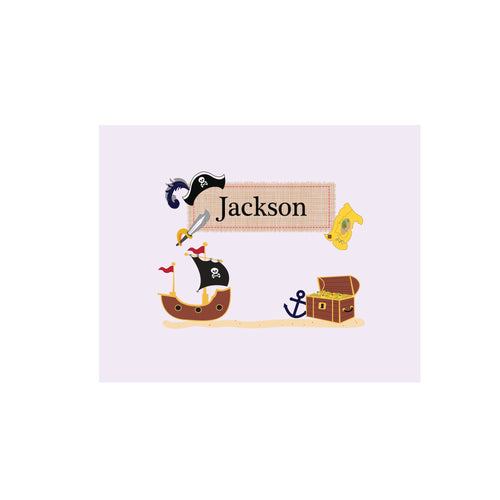 Personalized Wall Canvas with Pirate design