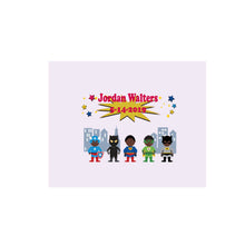 Personalized Wall Canvas with Superhero African American design