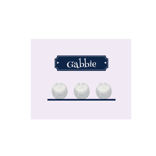 Personalized Wall Canvas with Volley Balls design