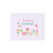 Personalized Wall Canvas with Sweet Treats design
