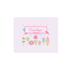 Personalized Wall Canvas with Sweet Treats design