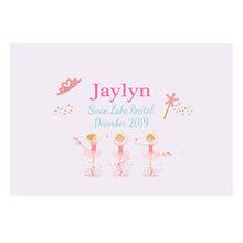 Personalized Wall Canvas with Ballerina Blonde design