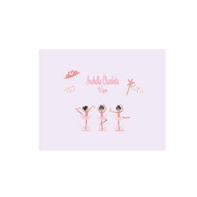 Personalized Wall Canvas with Ballerina Black Hair design