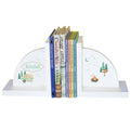 Personalized White Bookends with Camp Smores design