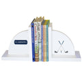 Personalized White Bookends with Golf design
