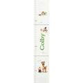 Personalized White Growth Chart With Woodland Green Design