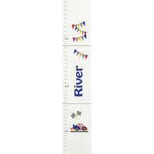 Personalized White Growth Chart With Superheros Design