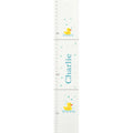 Personalized White Growth Chart With Rocket Design