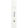 Personalized White Growth Chart With Baseball Design