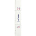 Personalized White Childrens Growth Chart with Ballet Princess design