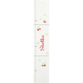 Personalized White Childrens Growth Chart with Pink Princess Crown design