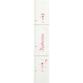 Personalized White Growth Chart With Ballerina Blonde Design