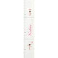 Personalized White Growth Chart With Ballerina African American Design