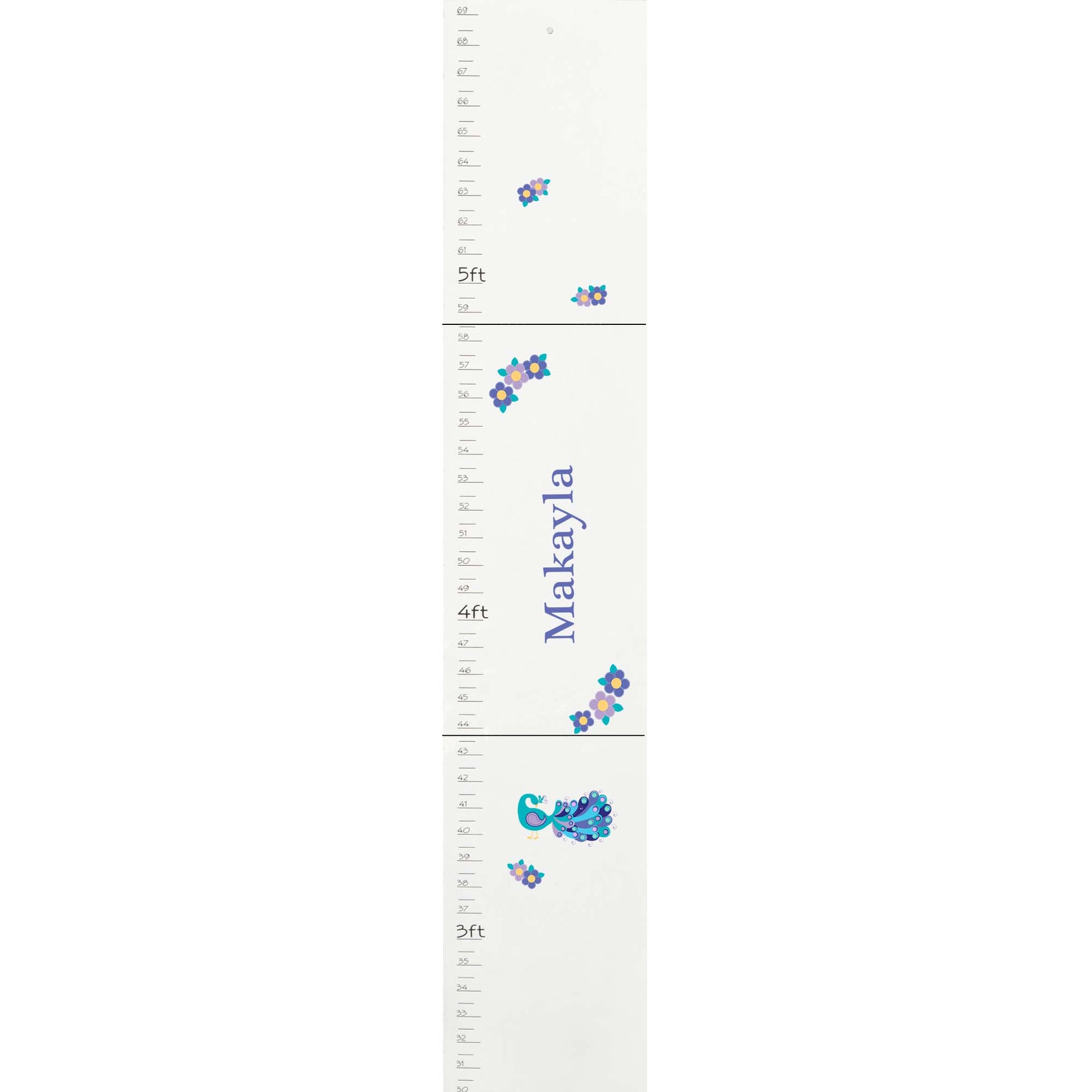 Personalized White Growth Chart With World Map Pink Design